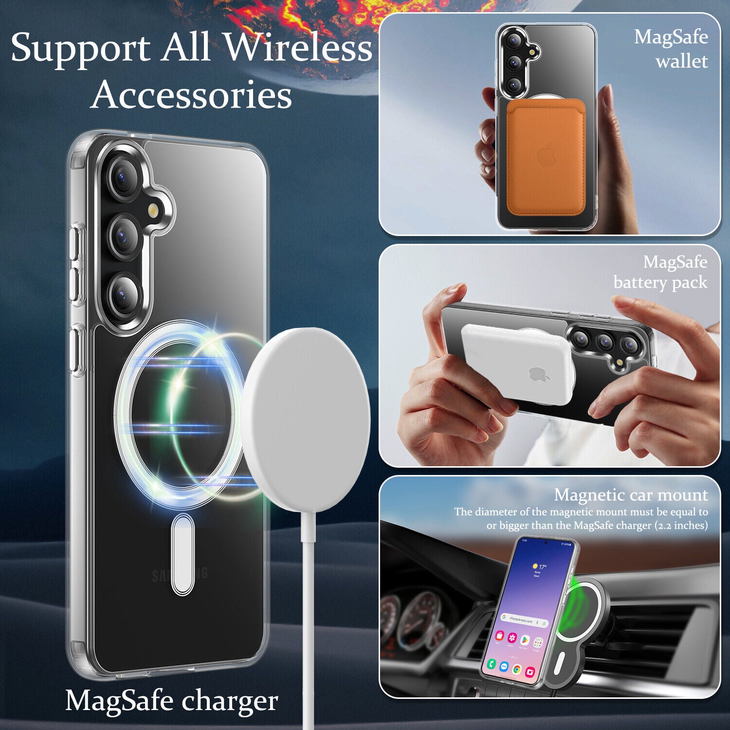 Magnetic MagSafe Case for Samsung Galaxy S24 Ultra Magnetic MagSafe Case for Samsung Galaxy S24 Ultra